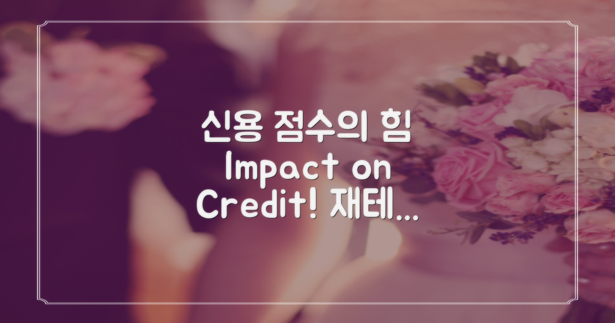 신용 점수의 영향