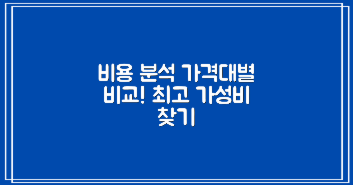 가격대별 비용 분석