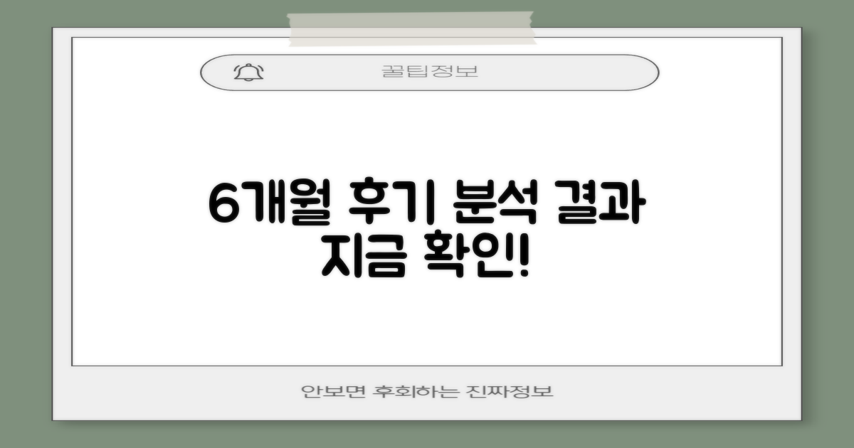 6개월간 후기 분석 결과