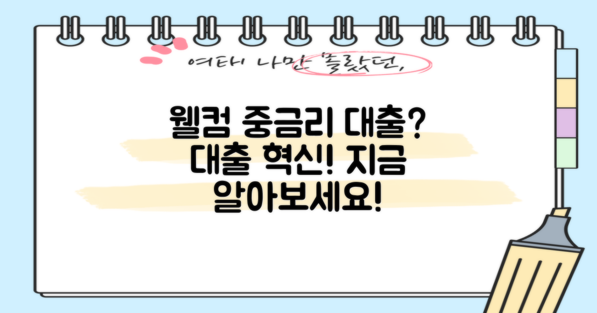 웰컴중금리대출은 무엇인가?
