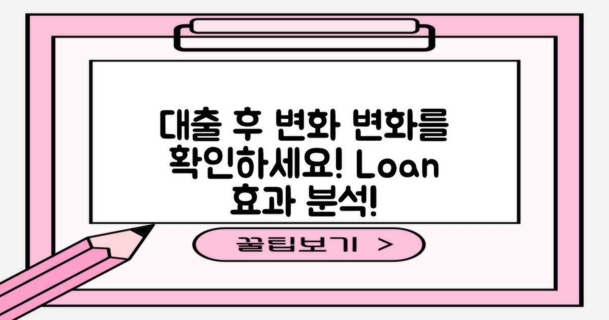 대출 이용 후 변화 살펴보기