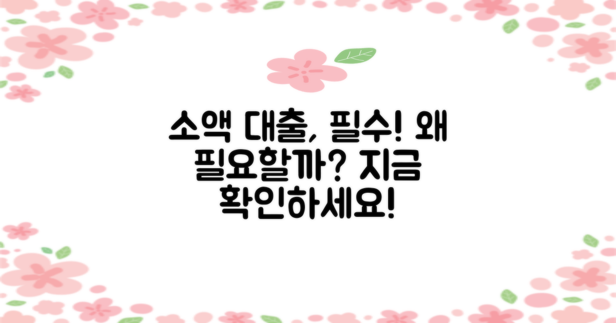 소액 대출은 왜 필요할까?