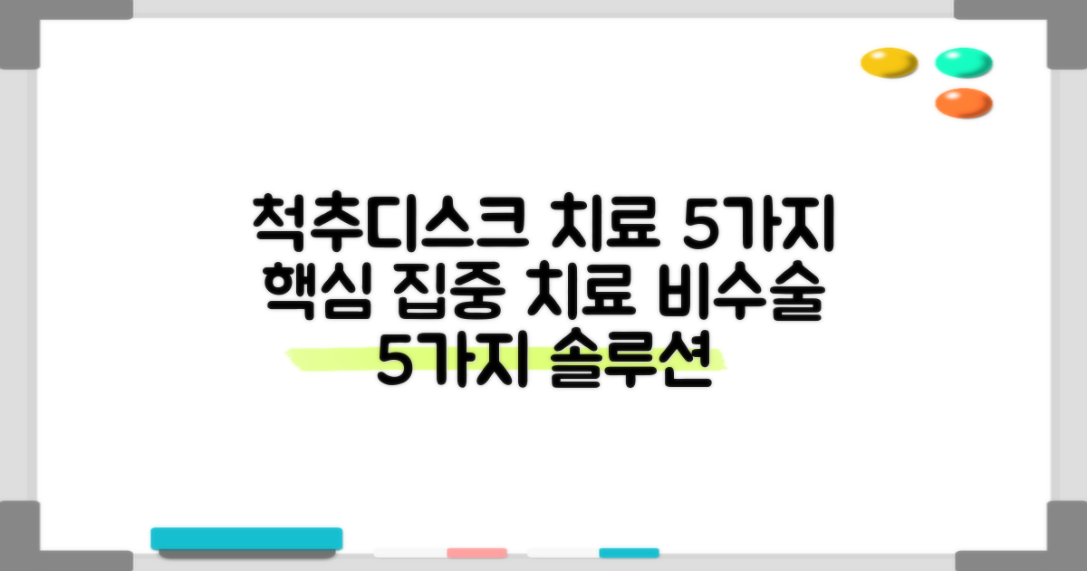 척추/디스크 5가지 집중 치료