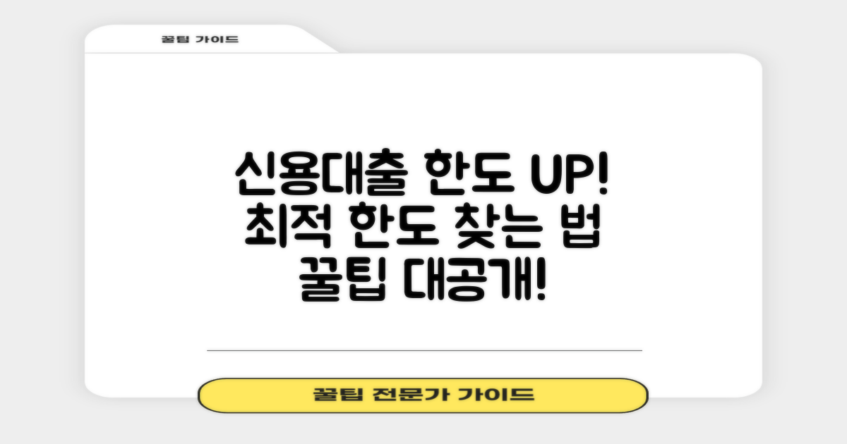 신용대출, 최적의 한도 설정법