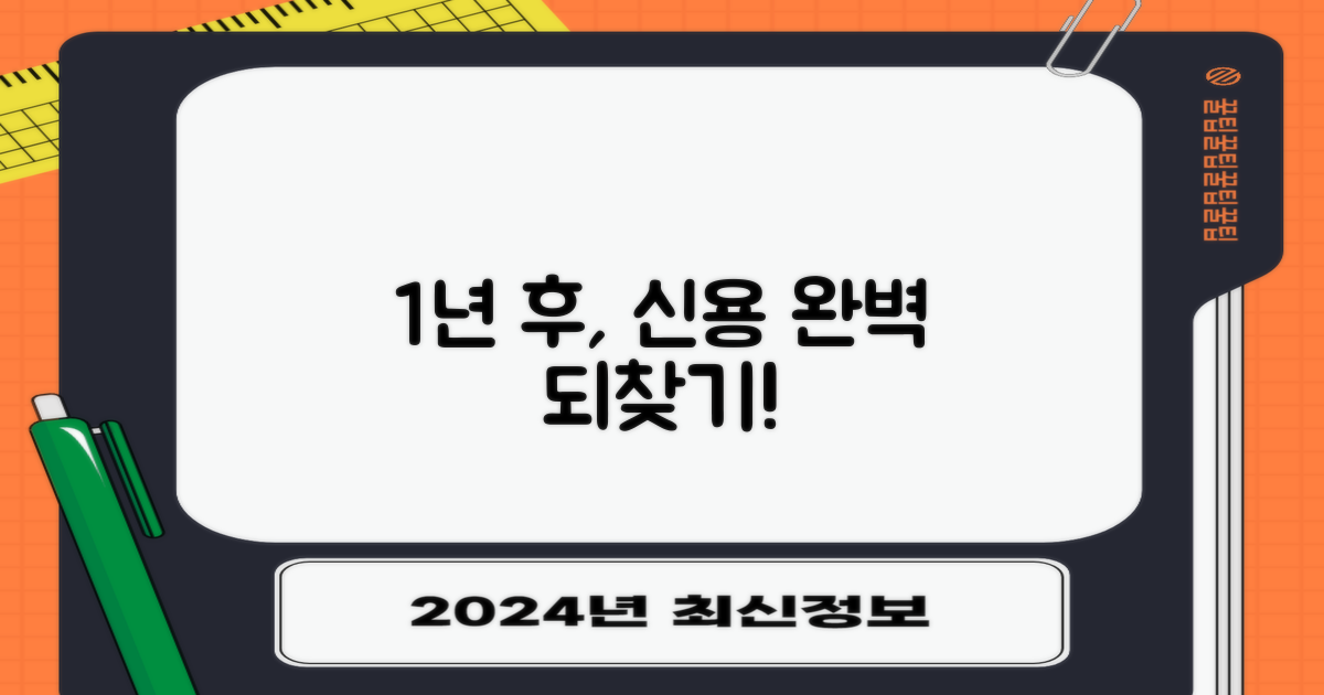 1년 후 완벽한 신용 되찾기