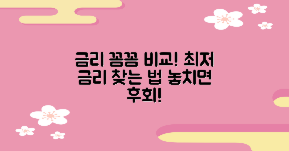 금리 비교, 꼼꼼히 하세요.